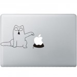 Simon's Cat MacBook Decal Black Decals